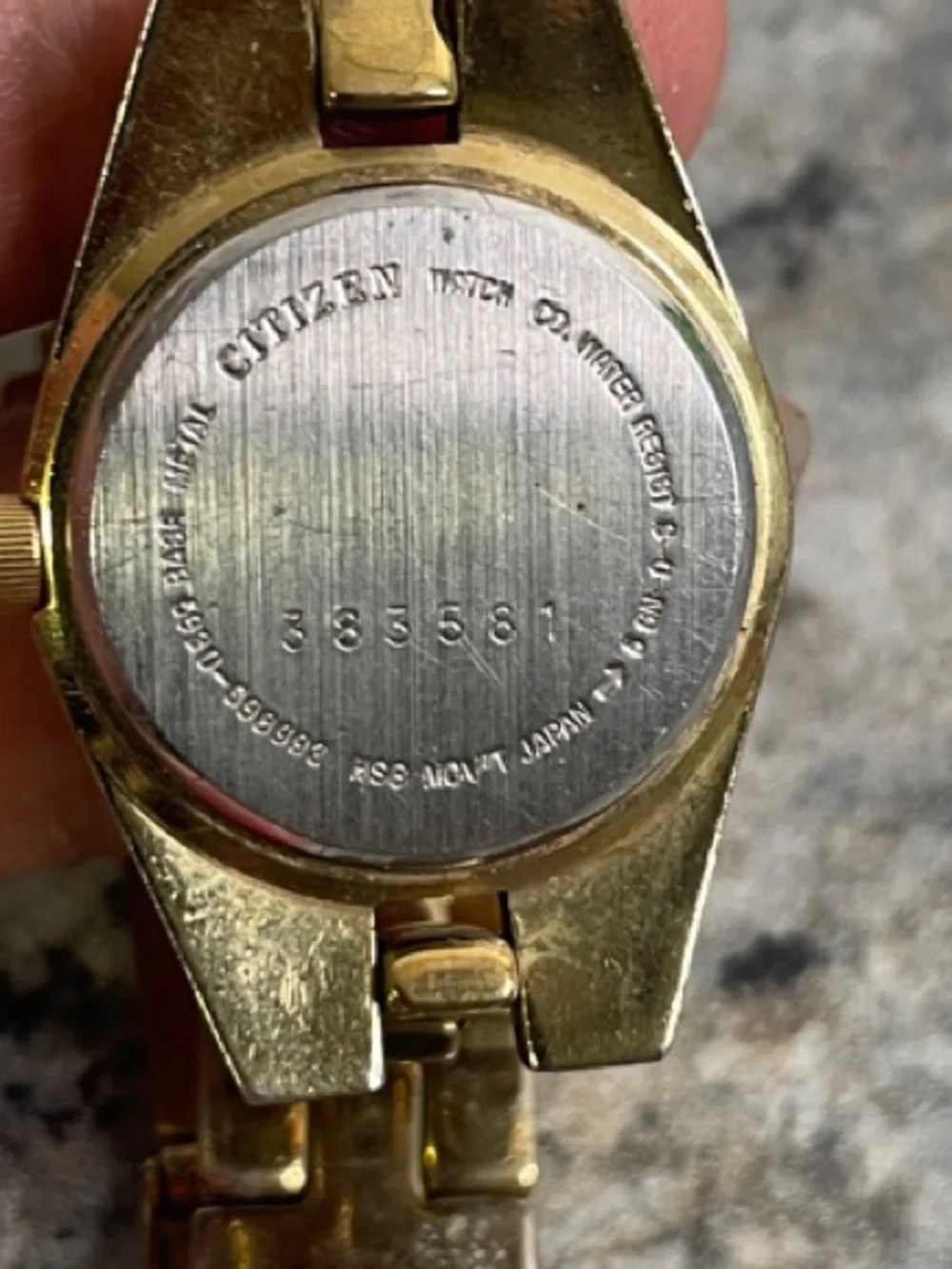 Vintage Ladies Citizen Watch Japan Women’s Gemmed Bezel Wristwatch